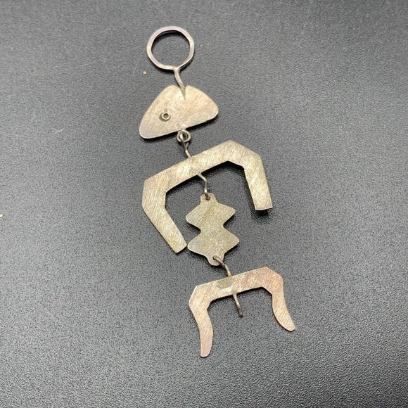 Articulated Fish Pendant Made in Peru 925 Sterling Silver Wearable Art Jewelry - Picture 2 of 6